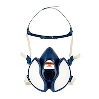 Demi-masque respiratoire sans maintenance 3M™, Filtres FFA2P3R D