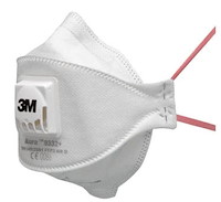 3M Masque antipoussières  Aura, FFP3, avec soupape, série 9332+